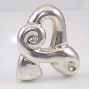 Vintage Frederic Jean Duclos Sterling Silver Electroform Letter Initial A Brooch